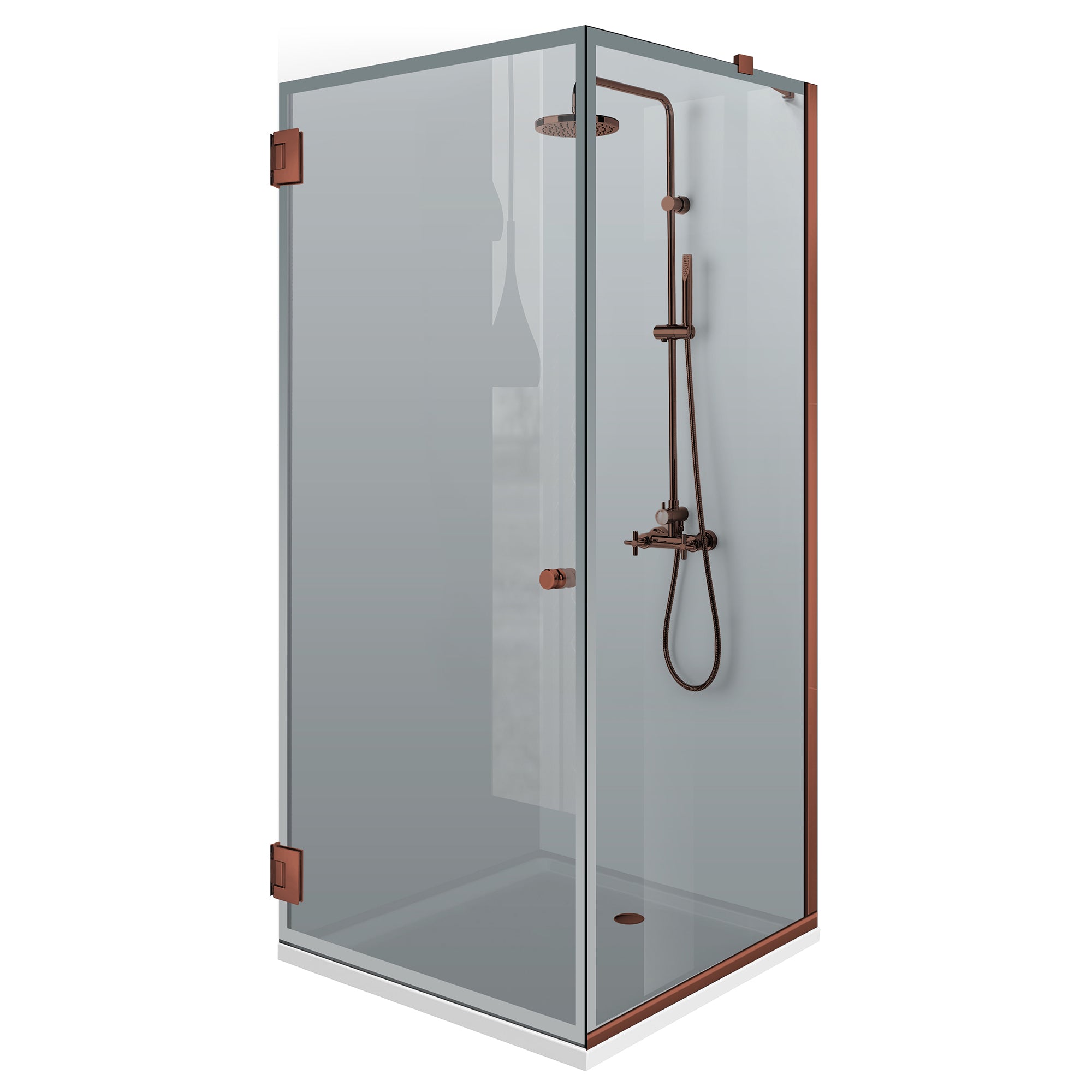 Cabina dus cu usa batanta #Gri