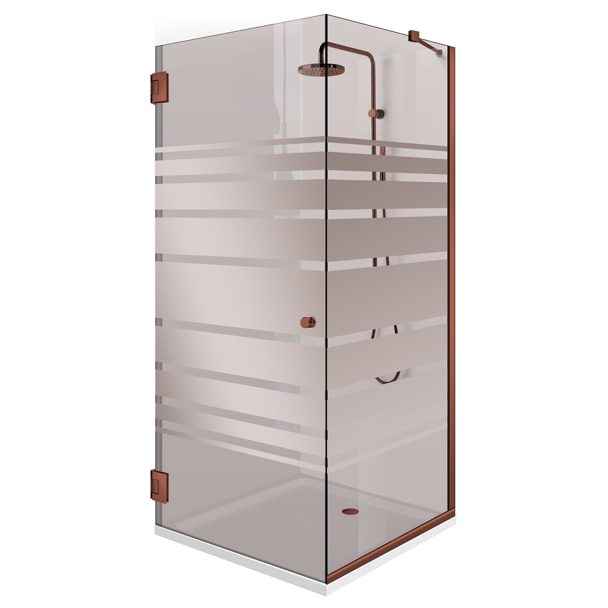 Cabina dus cu usa batanta #Bronz