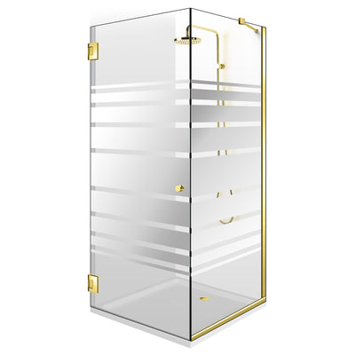 Cabina doccia con porta battente #Trasparente