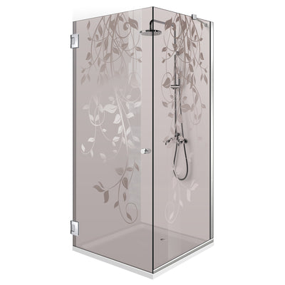 Cabina doccia con porta battente #Bronzo