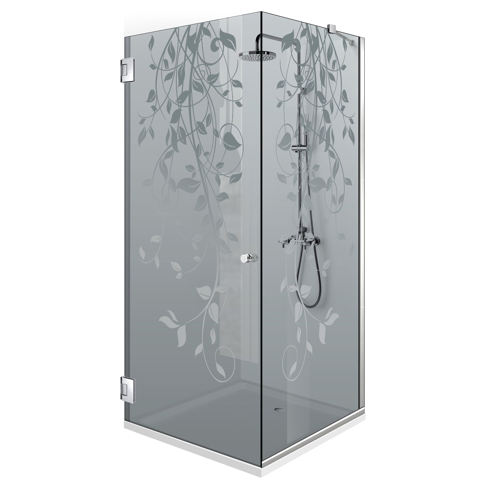 Cabina doccia con porta battente #Grigio