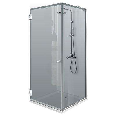 Cabina doccia con porta battente #Grigio