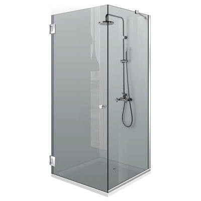 Cabina doccia con porta battente #Grigio