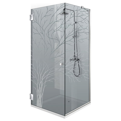 Cabina doccia con porta battente #Grigio