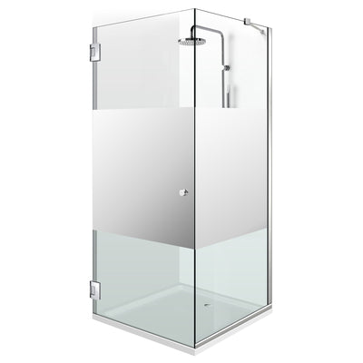 Cabina doccia con porta battente #Trasparente