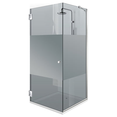 Cabina doccia con porta battente #Grigio