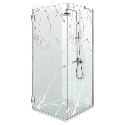 Cabina doccia con porta battente #Trasparente