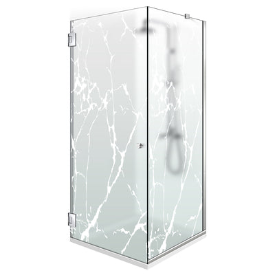 Cabina doccia con porta battente #Satinato