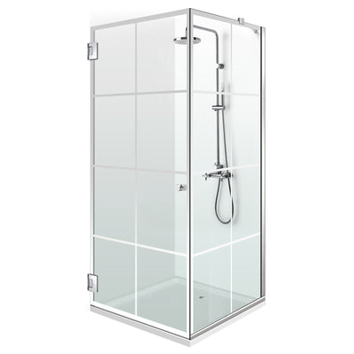 Cabina doccia con porta battente #Trasparente