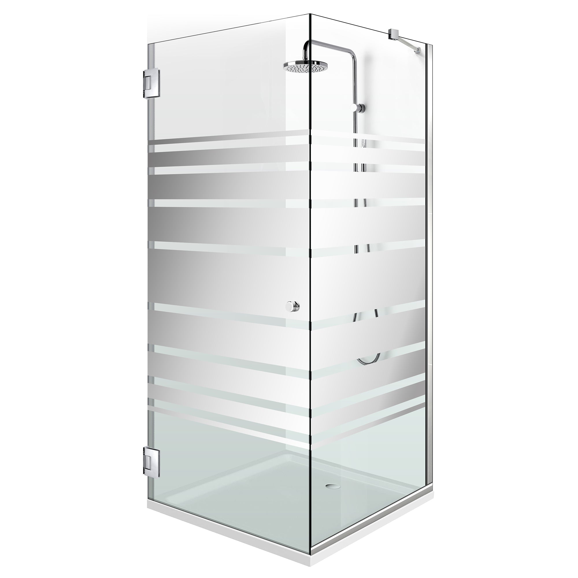 Cabina doccia con porta battente #Trasparente