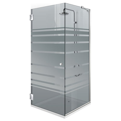 Cabina doccia con porta battente #Grigio