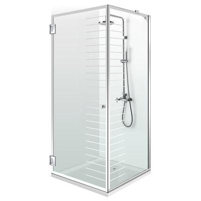 Cabina doccia con porta battente #Trasparente