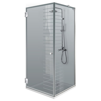Cabina doccia con porta battente #Grigio