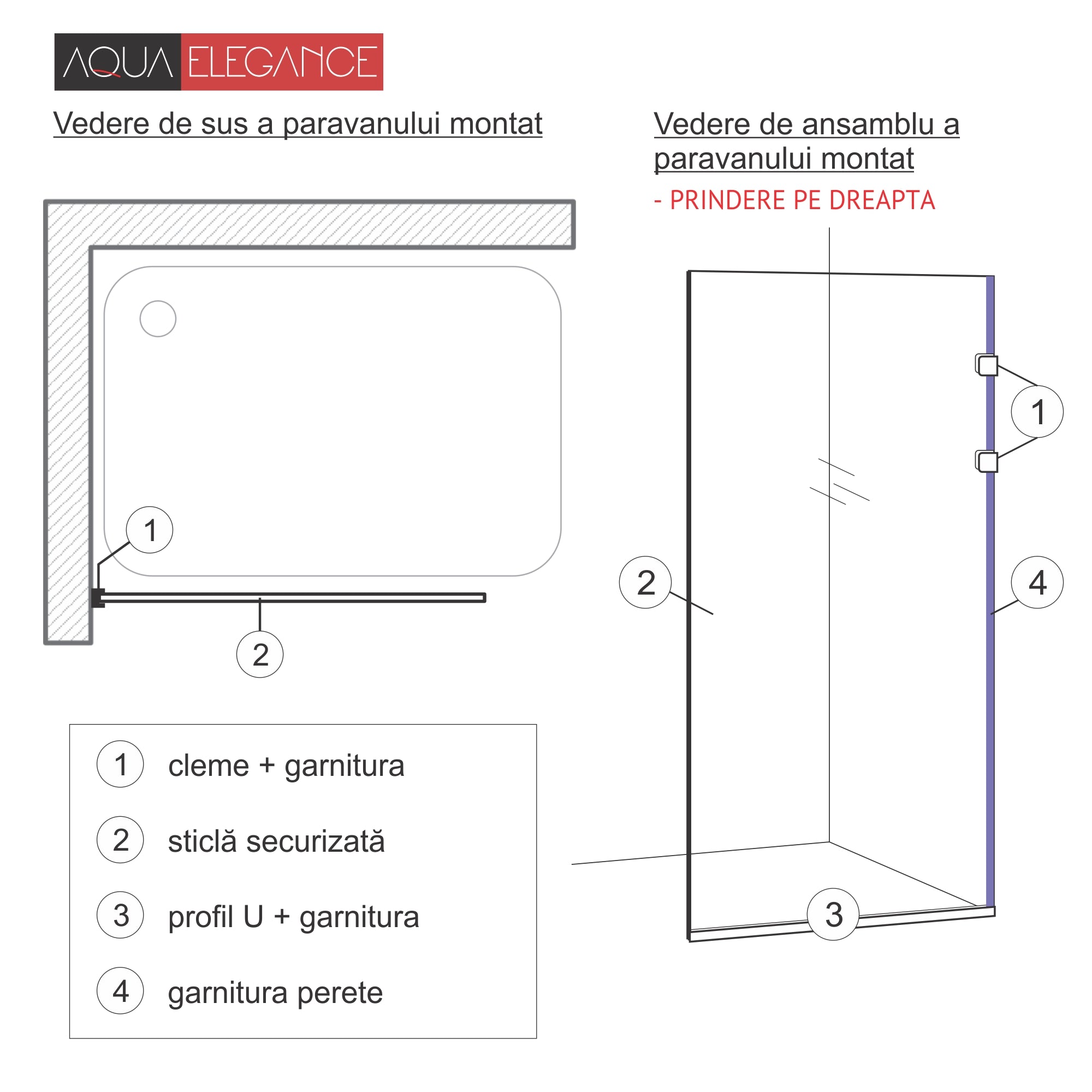 Shower Screens Walk-in, Shower wall Stainless steel, #Clear #Víztiszta