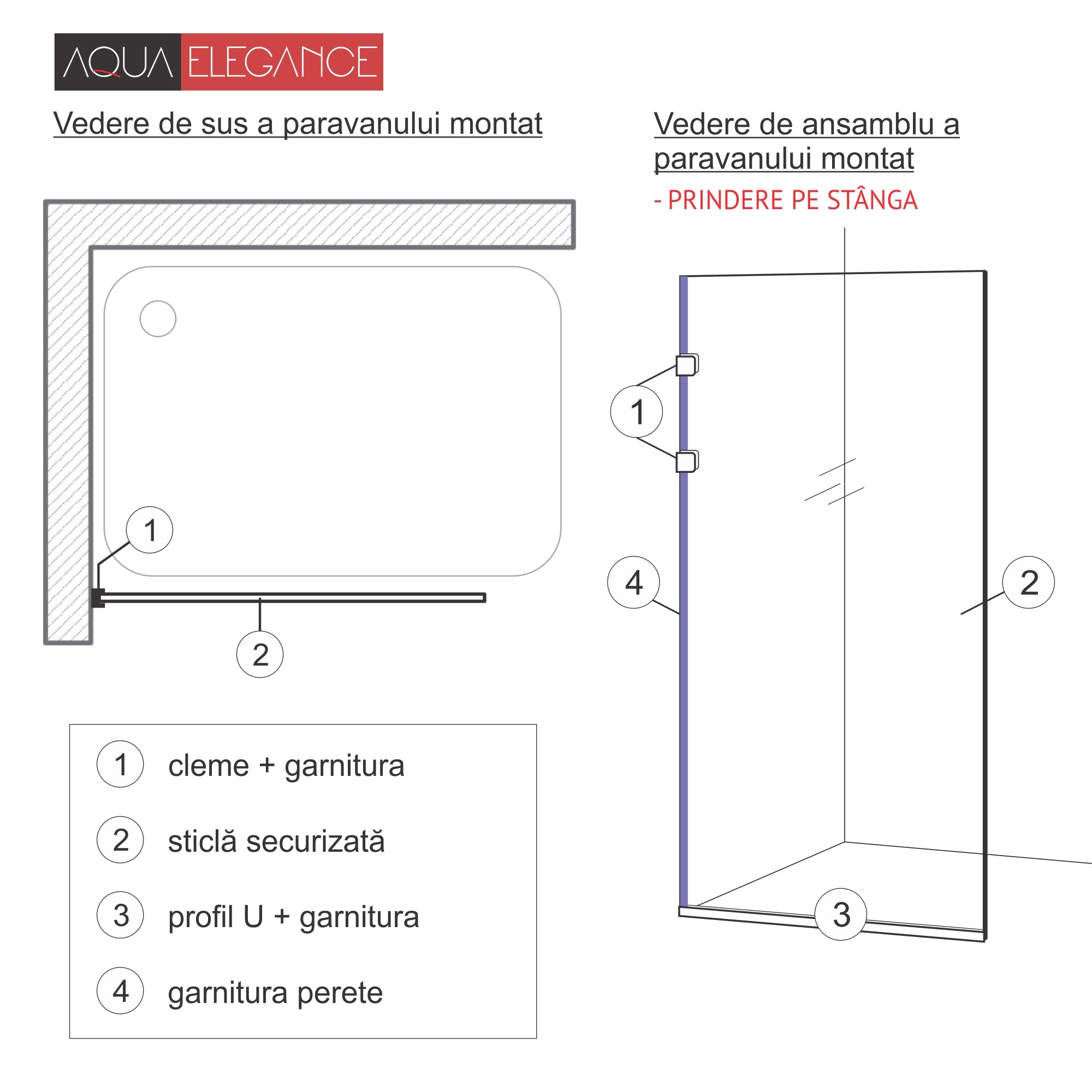 Shower Screens Walk-in, Shower wall Stainless steel, #Clear #Víztiszta