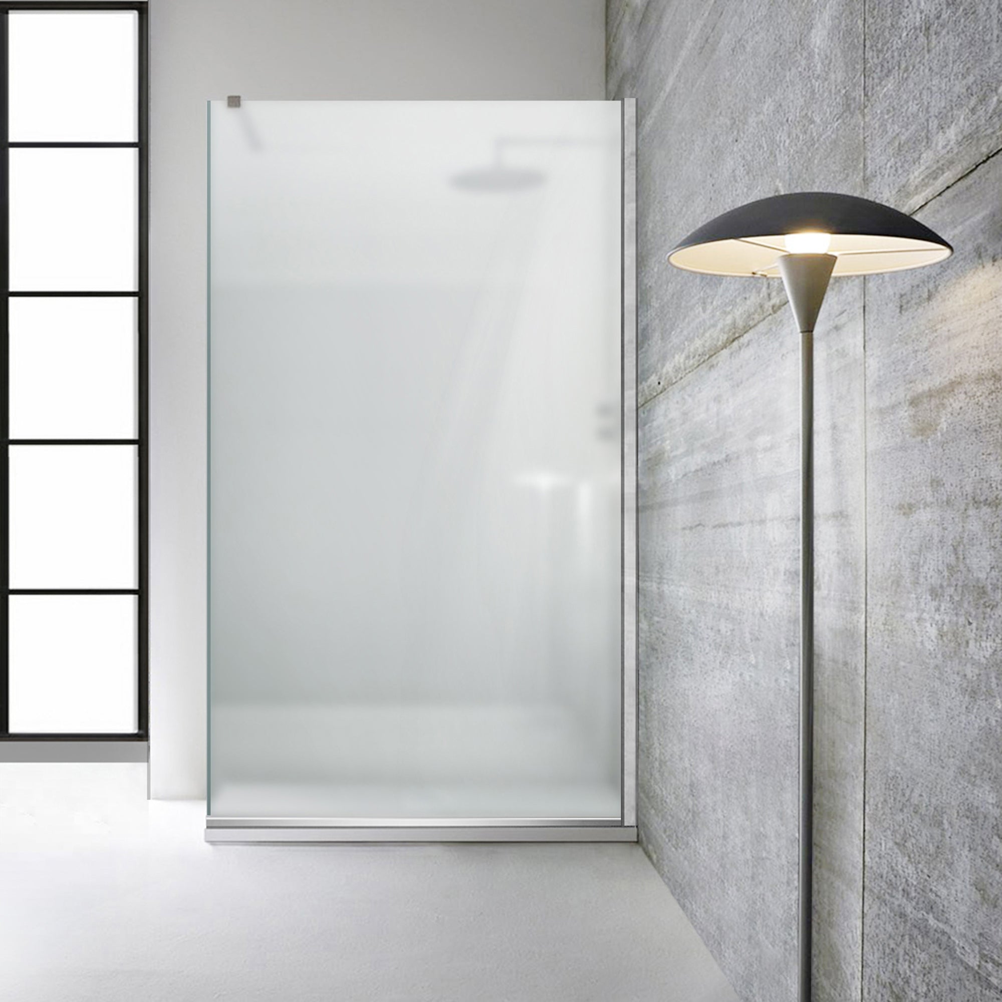 Paravan dus Walk-in, Perete dus  Inox, #Mata #Matt