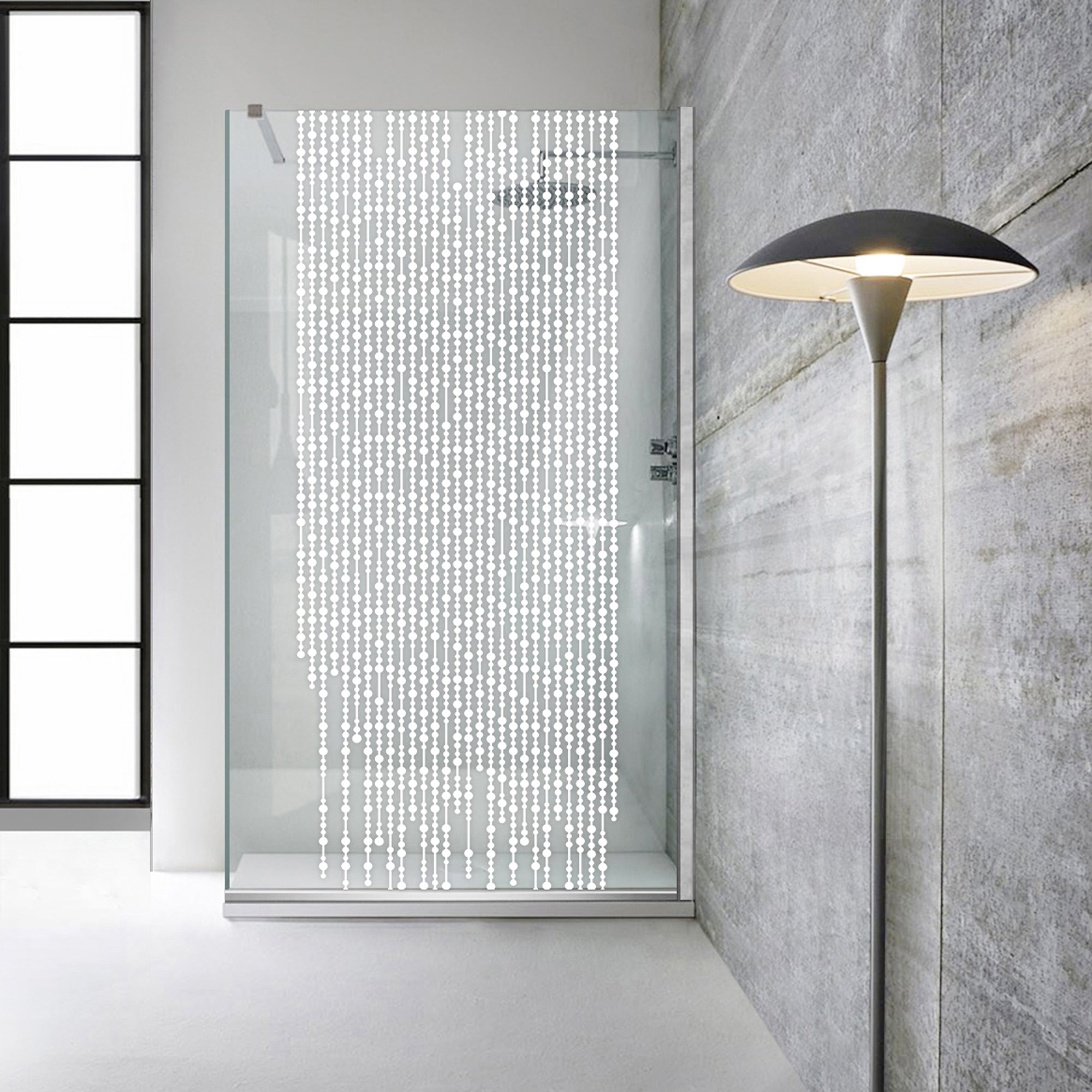Paravan dus Walk-in, Perete dus  Inox, #Clara #Víztiszta