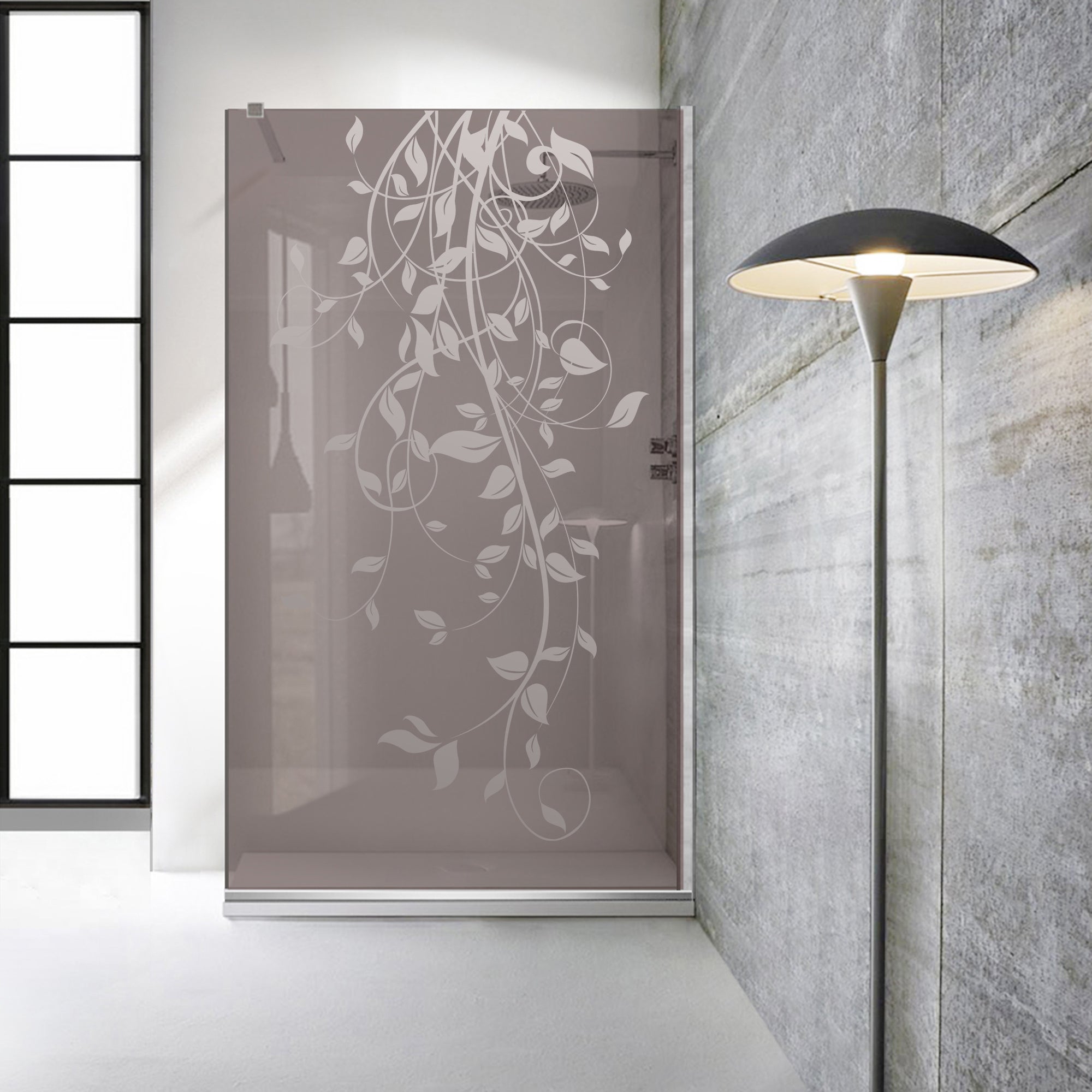 Paravan dus Walk-in, Perete dus  Inox, #Bronz #Bronz