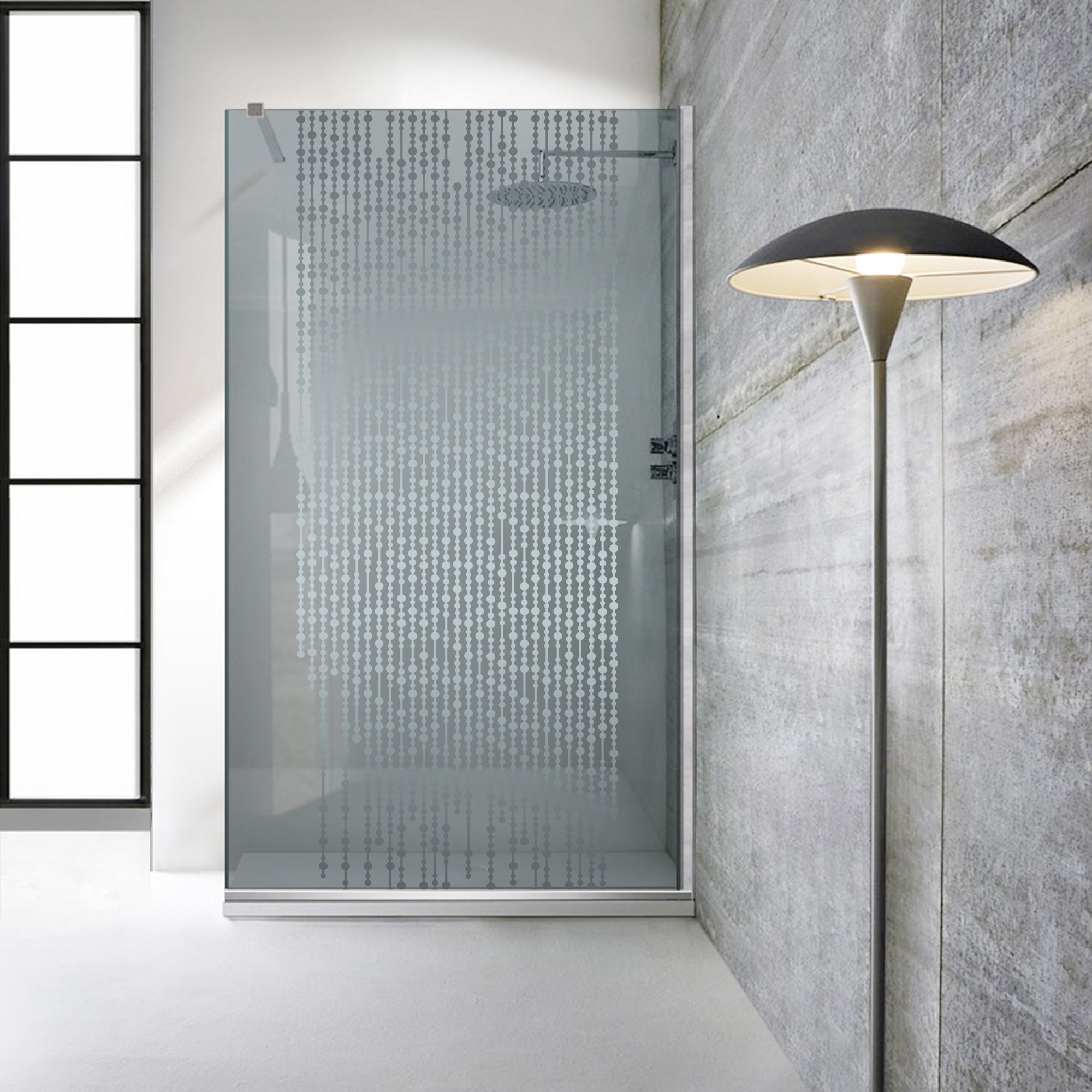 Paravan dus Walk-in, Perete dus  Inox, #Gri #Szürke