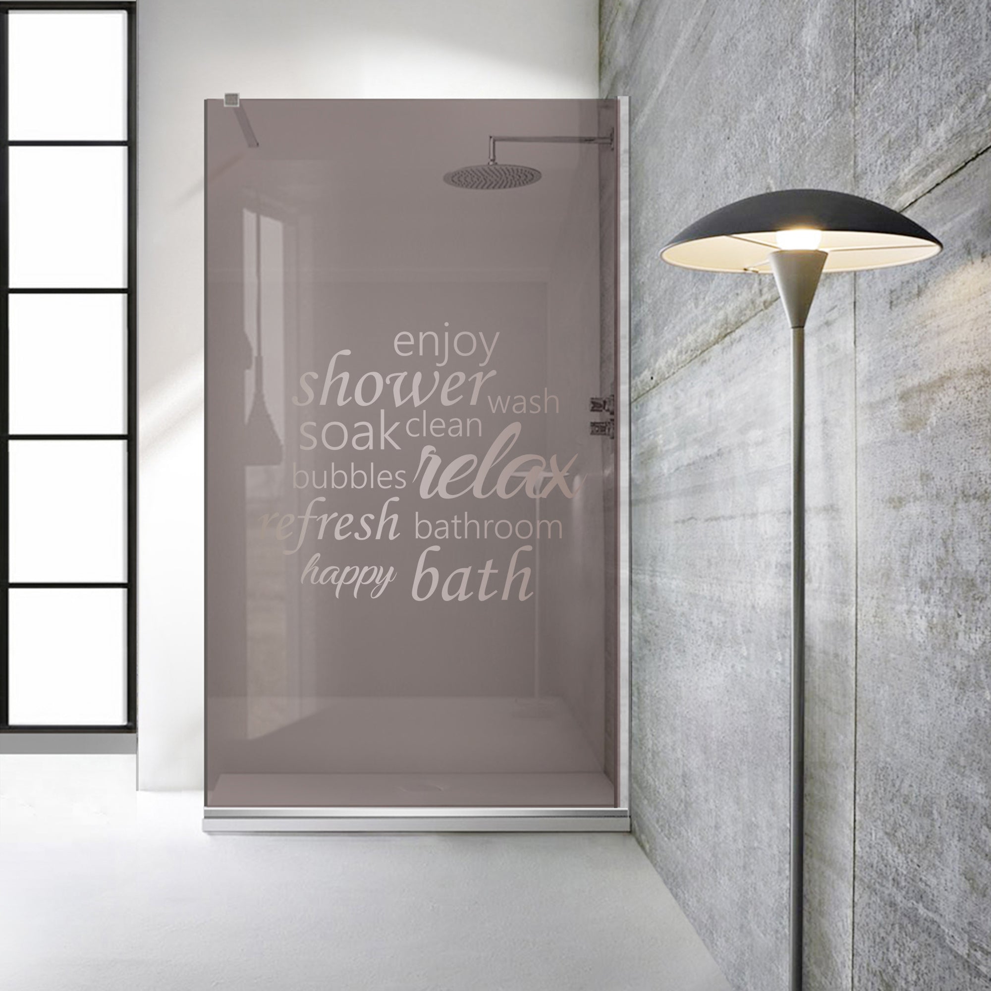 Paravan dus Walk-in, Perete dus  Inox, #Bronz #Bronz