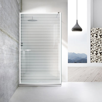 Paravan dus Walk-in, Perete dus  Inox, #Clara #Víztiszta