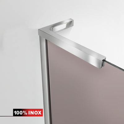 Paravan dus Walk-in, Perete dus Inox, #Bronz #Bronz